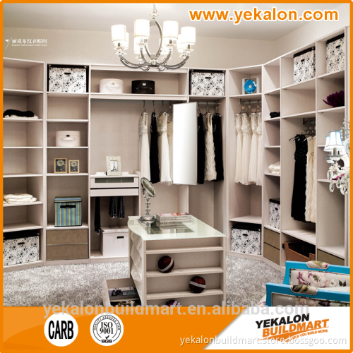 Neat walk in closet bedroom wardrobe